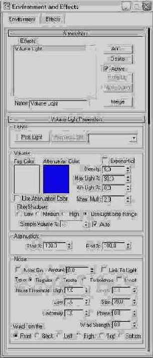 . 15.47.  Volume Light Parameters          